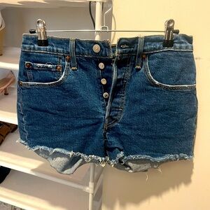 Levi's Dark Blue Jean Shorts